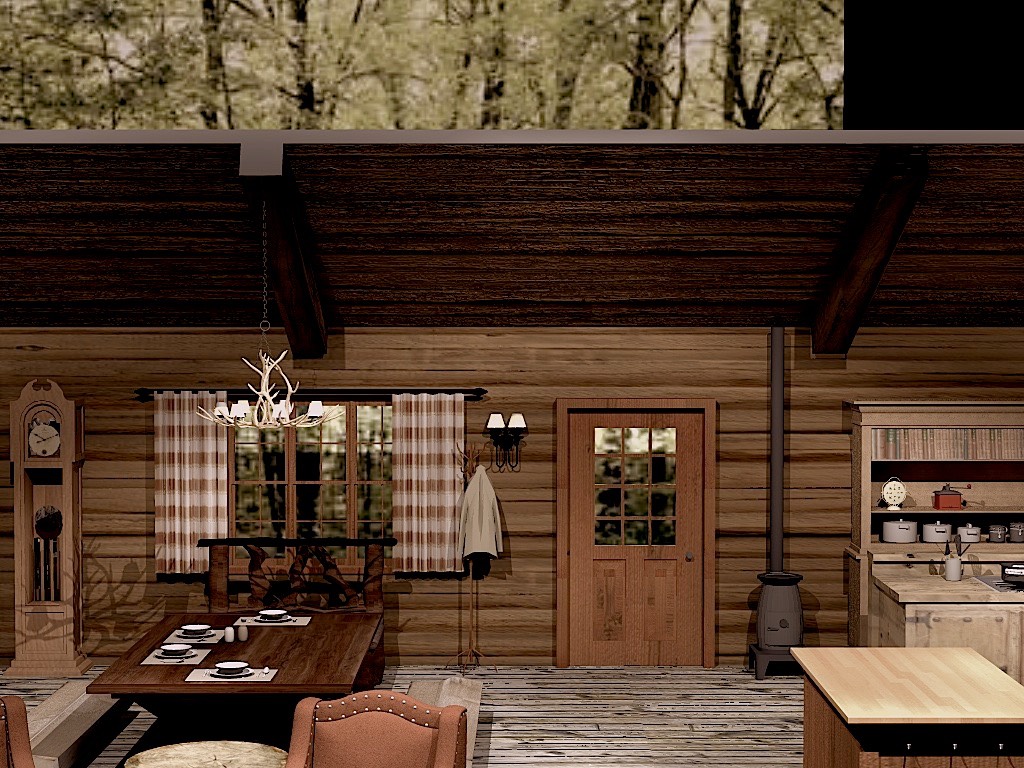 Bear Creek Cabin v2 SketchUpalt2